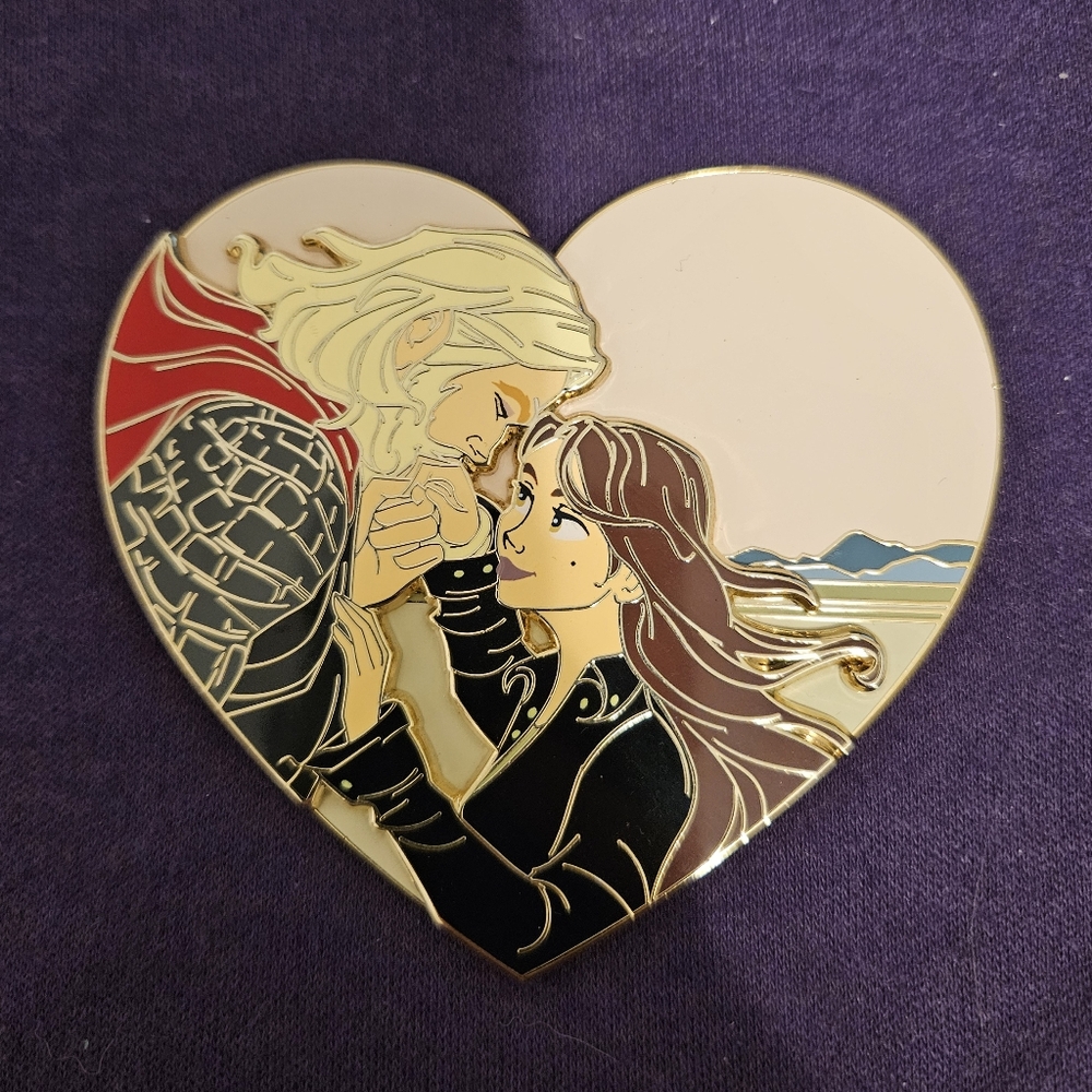 "Marvel Jane & Thor Heart" Fantasy Pin